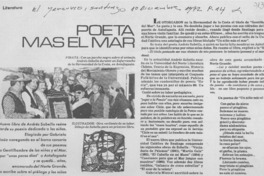 Poeta más el mar.