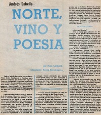 Norte, vino y poesía