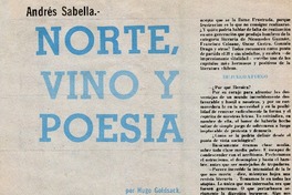 Norte, vino y poesía