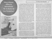 Alberto Santelices: "en la ruta de los parásitos"