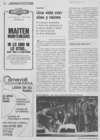 Una vida con alas y raíces