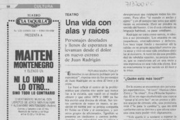 Una vida con alas y raíces