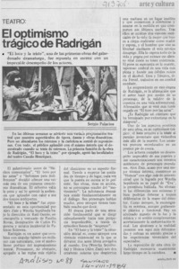 El optimismo trágico de Radrigán