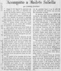 Acompaño a Andrés Sabella