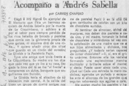 Acompaño a Andrés Sabella
