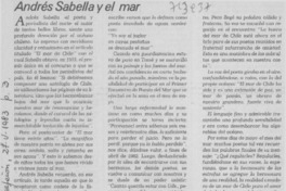 Andrés Sabella y el mar