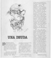 Una deuda