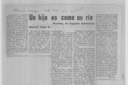 Un hijo es como un río