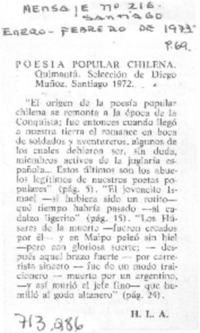 Poesía popular chilena