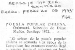 Poesía popular chilena