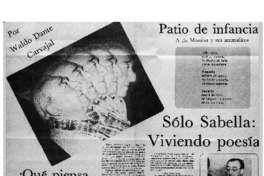 Sólo Sabella: viviendo poesía :