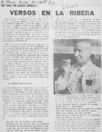 Versos en la ribera.