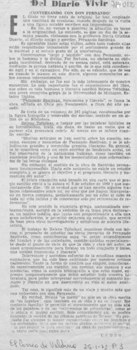 Conversando con don Fernando