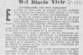 Conversando con don Fernando