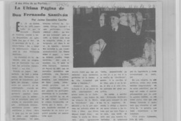 La última página de don Fernando Santiván