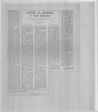 Entre el hombre y los dioses