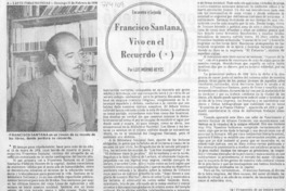 Francisco Santana, vivo en el recuerdo