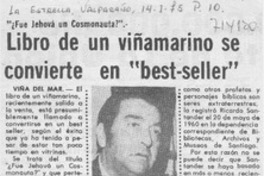 Libro de un viñamarino se convierte en "best-seller" : [entrevistas]