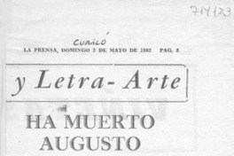 Ha muerto Augusto Santelices?