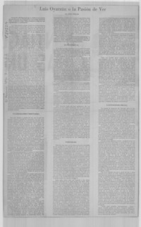 Luis Oyarzún o la pasión de ver