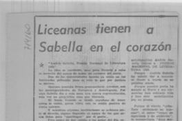 Liceanas tienen a Sabella en el corazón.