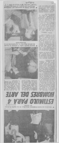 Estímulo para 4 hombres del arte.