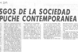 Rasgos de la sociedad mapuche contemporánea.