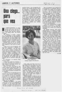 Una ciega -- para que vea: [entrevista]