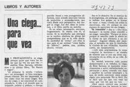 Una ciega -- para que vea: [entrevista]