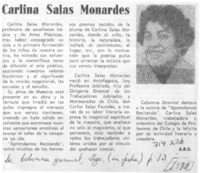 Carlina Salas Monardes.