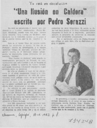 Una ilusión en Caldera" escrita por Pedro Serazzi.