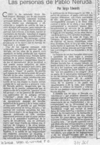 Las personas de Pablo Neruda