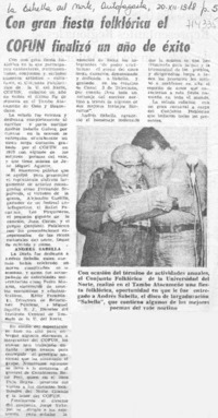 Con gran fiesta folklórica el COFUN finalizó un año de éxito.