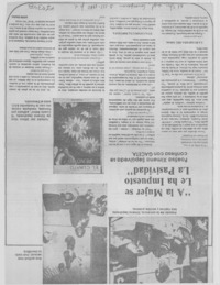 A la mujer se la ha impuesto la pasividad": [entrevista]