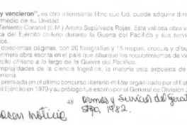 Así vivieron y vencieron".