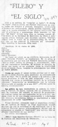 "Filebo" y "El Siglo".