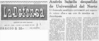 Andrés Sabella despedido de Universidad del Norte.