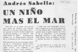 Un Niño más el mar.