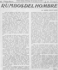 Rumbos del hombre