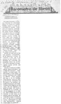 Andrés Sabella: premio regional