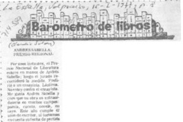 Andrés Sabella: premio regional