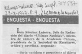 ¿Le teme a la muerte? : [entrevistas]