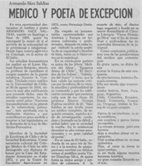 Médico y poeta de excepción.