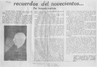 Recuerdos de novecientos...