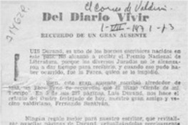 Recuerdo de un gran ausente