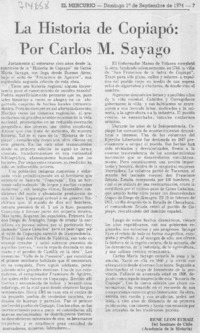 La historia de Copiapó: por Carlos M. Sayago