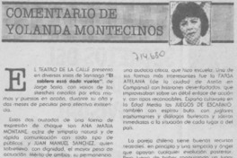 Comentario de Yolanda Montecinos.