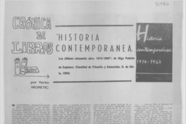 "Historia contemporánea"