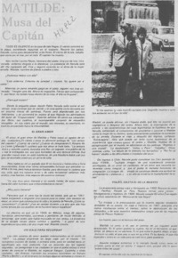 Matilde: musa del capitán.