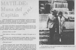Matilde: musa del capitán.